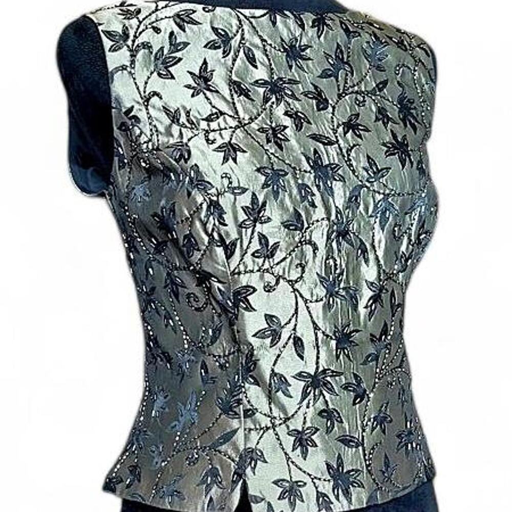 Vintage 90s JS Collections Beaded Formal Top